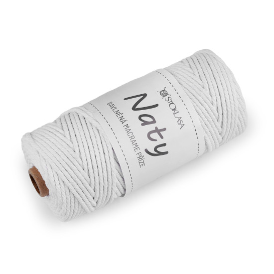 Bavlněná pletací příze macrame naty ø3 mm rozčesávací - Černá (3 Kusy) Bavlněná pletací příze macrame naty ø3 mm rozčesávací - Černá (3 Kusy)