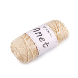 Anet makramé kötő- és horgoló macrame fonal ø2 mm 90 g - Világos bézs (1 Darab)