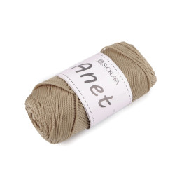 Anet makramé kötő- és horgoló macrame fonal ø2 mm 90 g - Sötét bézs (1 Darab)