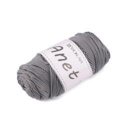 Anet makramé kötő- és horgoló macrame fonal ø2 mm 90 g - Világos szürke (1 Darab)