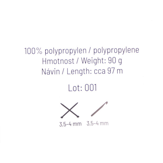 Anet makramé kötő- és horgoló macrame fonal ø2 mm 90 g - Fehér (1 Darab) Anet makramé kötő- és horgoló macrame fonal ø2 mm 90 g - Fehér (1 Darab)
