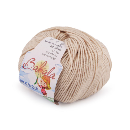 Gyapjú kötőfonal, selyem fonal babala 50 g - Piros (1 Darab) Gyapjú kötőfonal, selyem fonal babala 50 g - Piros (1 Darab)