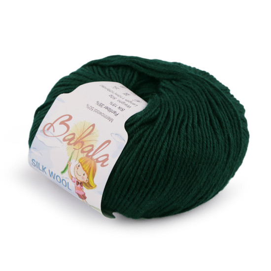 Gyapjú kötőfonal, selyem fonal babala 50 g - Piros (1 Darab) Gyapjú kötőfonal, selyem fonal babala 50 g - Piros (1 Darab)