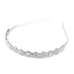 Diadema con strass - Cristallo (1 Pezzo)