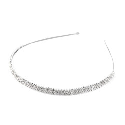 Diadema con strass - Cristallo (1 Pezzo)