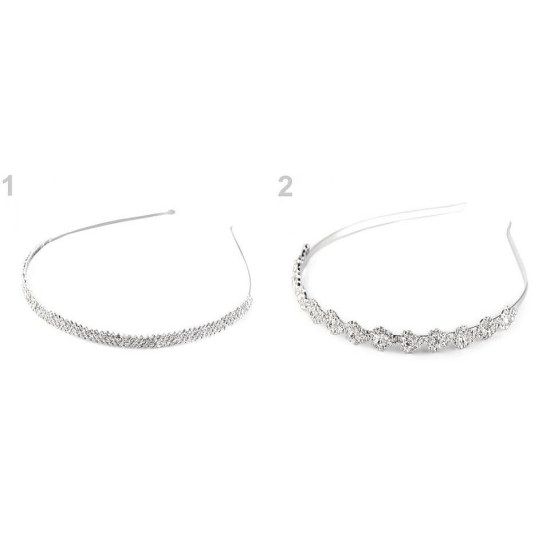 Diadema con strass - Cristallo (3 Pezzi) Diadema con strass - Cristallo (3 Pezzi)