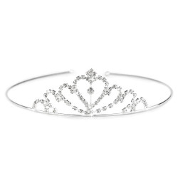 Diadem / tiara sztrasowa - Crystal (1 Sztuka)