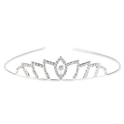 Diadem / tiara sztrasowa - Crystal (1 Sztuka)