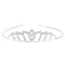 Diadem / tiara sztrasowa - Crystal (1 Sztuka)