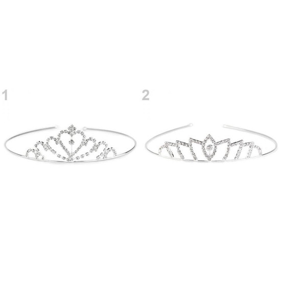 Diadem / tiara sztrasowa - Crystal (12 Sztuki) Diadem / tiara sztrasowa - Crystal (12 Sztuki)
