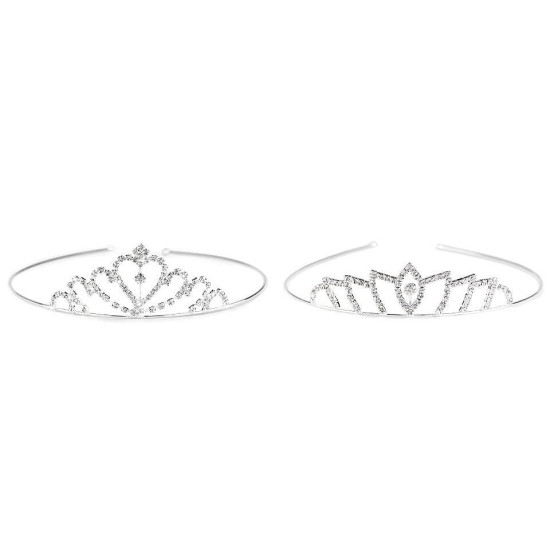 Diadem / tiara sztrasowa - Crystal (12 Sztuki) Diadem / tiara sztrasowa - Crystal (12 Sztuki)
