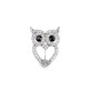 Rhinestone brooch cat, owl - Crystal ab (12 Pieces) Rhinestone brooch cat, owl - Crystal ab (12 Pieces)