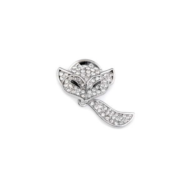 Rhinestone brooch cat, owl - Crystal ab (12 Pieces) Rhinestone brooch cat, owl - Crystal ab (12 Pieces)