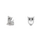 Rhinestone brooch cat, owl - Crystal ab (12 Pieces) Rhinestone brooch cat, owl - Crystal ab (12 Pieces)