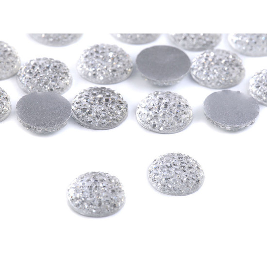 Szlifowane kamyczki / kaboszony ø12 mm do naklejania - Crystal (300 Sztuki) Szlifowane kamyczki / kaboszony ø12 mm do naklejania - Crystal (300 Sztuki)