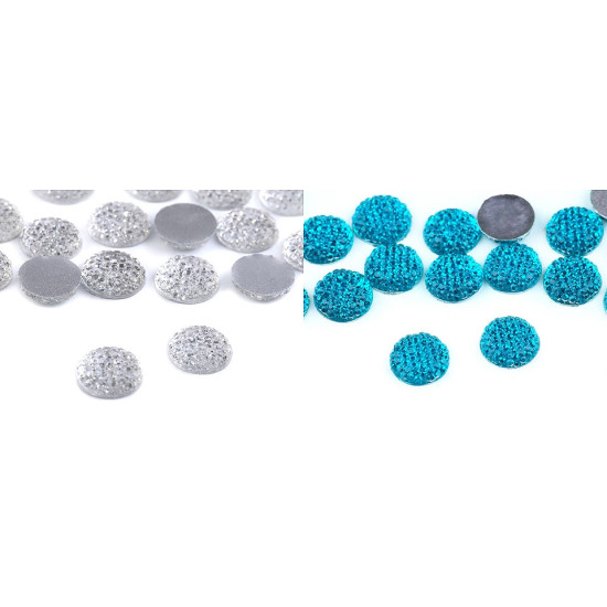 Szlifowane kamyczki / kaboszony ø12 mm do naklejania - Crystal (300 Sztuki) Szlifowane kamyczki / kaboszony ø12 mm do naklejania - Crystal (300 Sztuki)