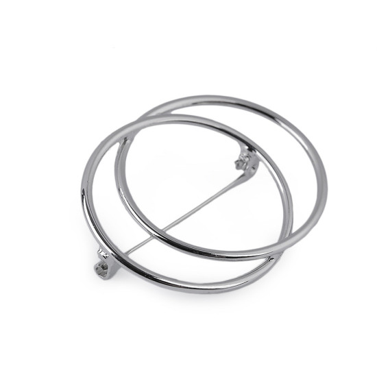 Basi per spilla circolare - Platino (2 Pezzi) Basi per spilla circolare - Platino (2 Pezzi)
