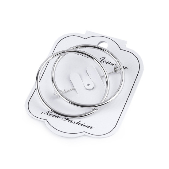 Basi per spilla circolare - Platino (2 Pezzi) Basi per spilla circolare - Platino (2 Pezzi)