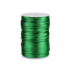 Polyester rattail satin cord ø2mm - Pastel green (570 Meters)