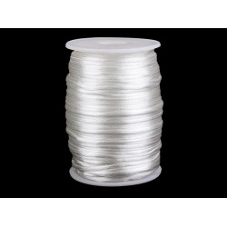 Polyester rattail satin cord ø2mm - Off white (570 Meters)