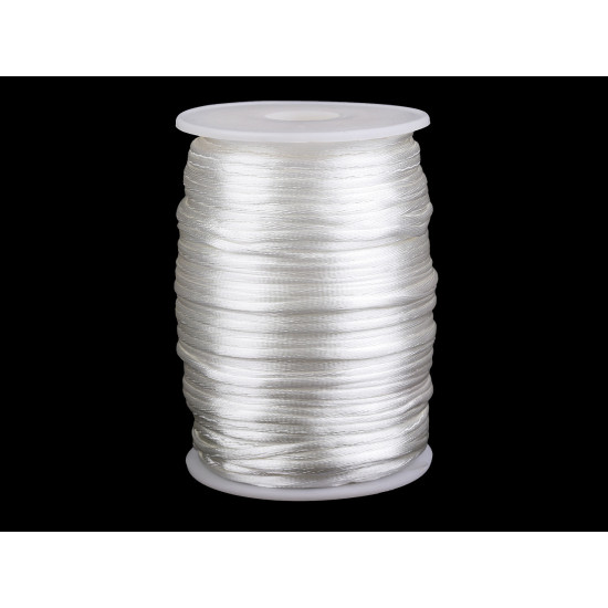 Polyester rattail satin cord ø2mm - Menthol (570 Meters) Polyester rattail satin cord ø2mm - Menthol (570 Meters)