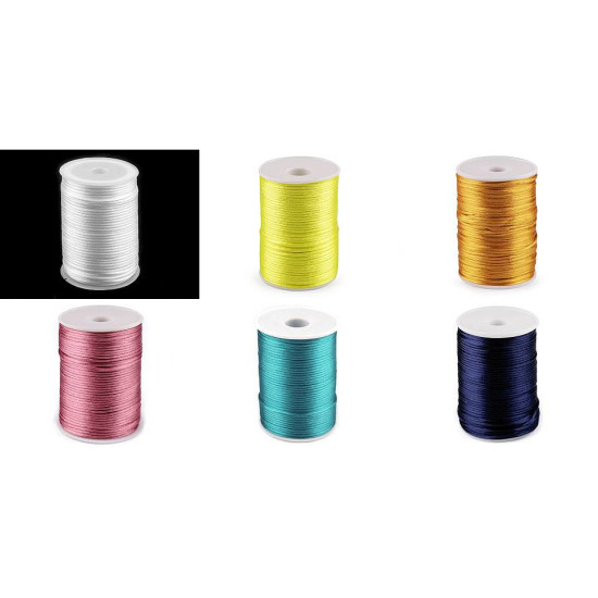 Polyester rattail satin cord ø2mm - Menthol (570 Meters) Polyester rattail satin cord ø2mm - Menthol (570 Meters)