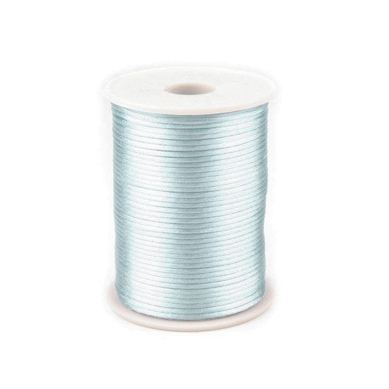 Polyester rattail satin cord ø2mm - Menthol (570 Meters) Polyester rattail satin cord ø2mm - Menthol (570 Meters)