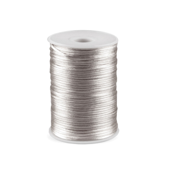Polyester rattail satin cord ø2mm - Menthol (570 Meters) Polyester rattail satin cord ø2mm - Menthol (570 Meters)