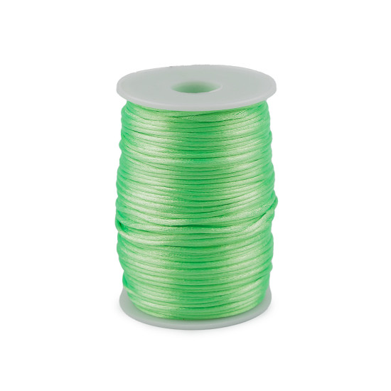 Polyester rattail satin cord ø2mm - Menthol (570 Meters) Polyester rattail satin cord ø2mm - Menthol (570 Meters)