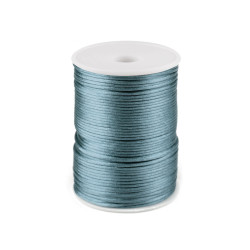 Polyester rattail satin cord ø2mm - Grey (570 Meters)