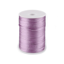 Polyester rattail satin cord ø2mm - Blackviolet lig. (570 Meters)
