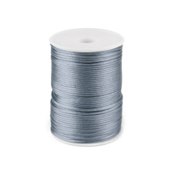 Polyester rattail satin cord ø2mm - Grey (570 Meters)