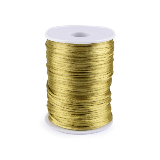Polyester rattail satin cord ø2mm - Menthol (570 Meters) Polyester rattail satin cord ø2mm - Menthol (570 Meters)