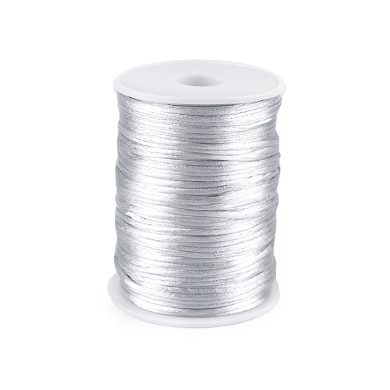 Polyester rattail satin cord ø2mm - Menthol (570 Meters) Polyester rattail satin cord ø2mm - Menthol (570 Meters)