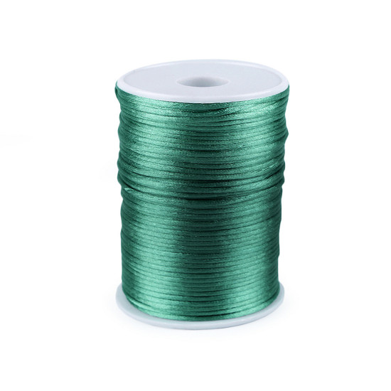 Polyester rattail satin cord ø2mm - Menthol (570 Meters) Polyester rattail satin cord ø2mm - Menthol (570 Meters)