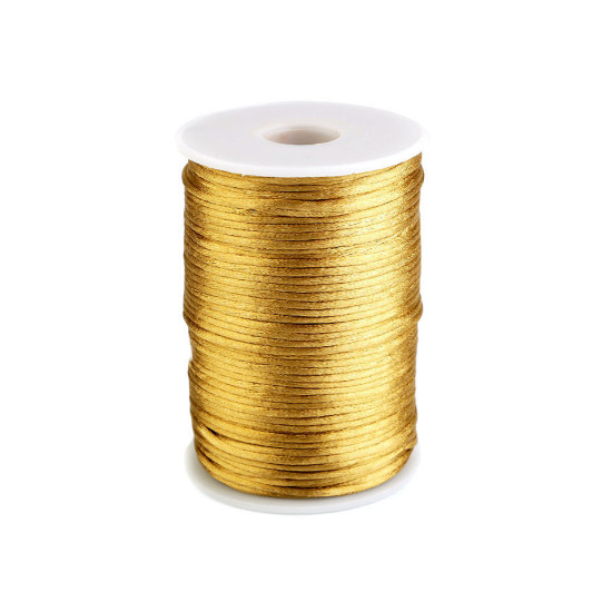 Polyester rattail satin cord ø2mm - Menthol (570 Meters) Polyester rattail satin cord ø2mm - Menthol (570 Meters)