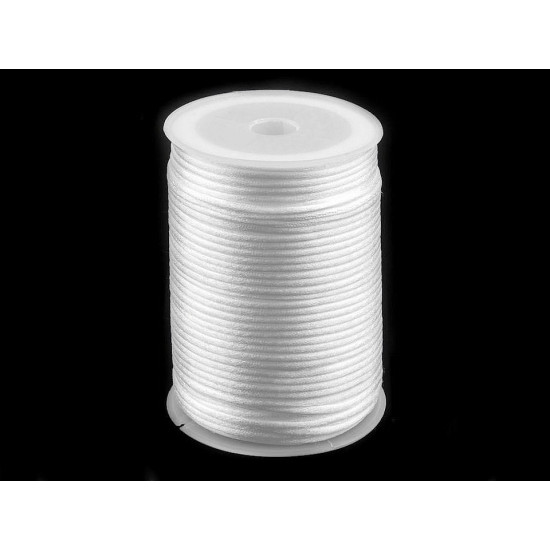 Polyester rattail satin cord ø2mm - Menthol (570 Meters) Polyester rattail satin cord ø2mm - Menthol (570 Meters)