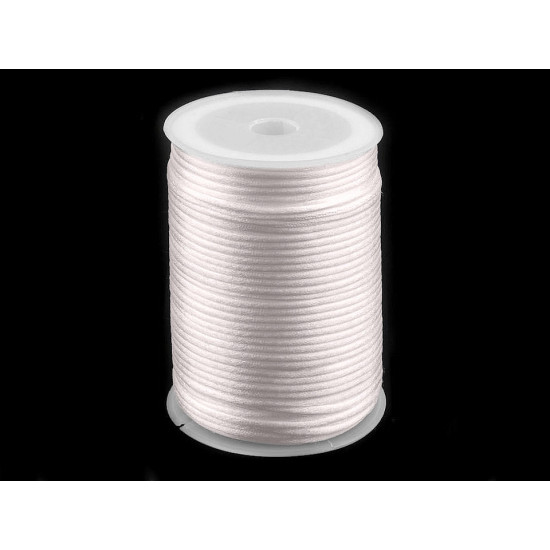 Polyester rattail satin cord ø2mm - Menthol (570 Meters) Polyester rattail satin cord ø2mm - Menthol (570 Meters)