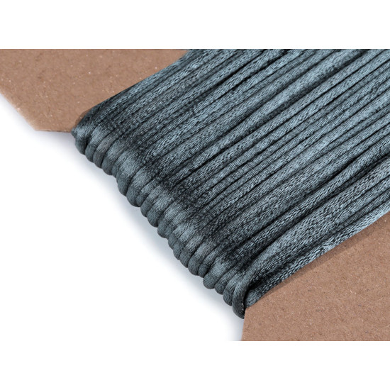 100% polyester rattail satin cord ø2mm - Creamy light (200 Meters) 100% polyester rattail satin cord ø2mm - Creamy light (200 Meters)