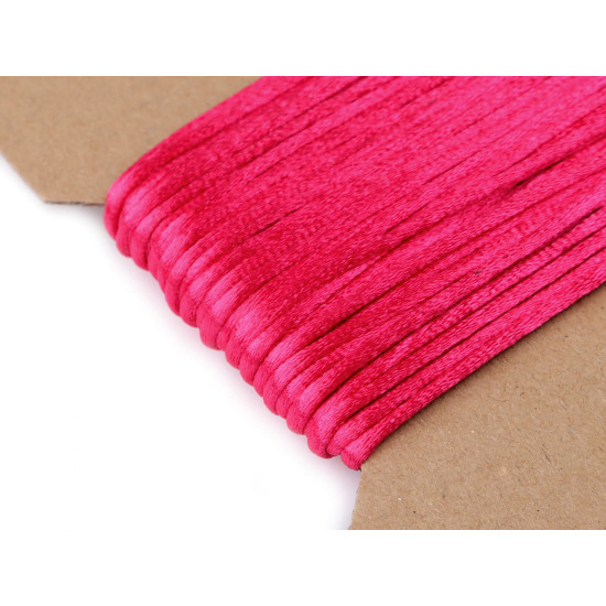 100% polyester rattail satin cord ø2mm - Creamy light (200 Meters) 100% polyester rattail satin cord ø2mm - Creamy light (200 Meters)
