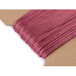 100% polyester rattail satin cord ø2mm - Vintage pink (200 Meters)