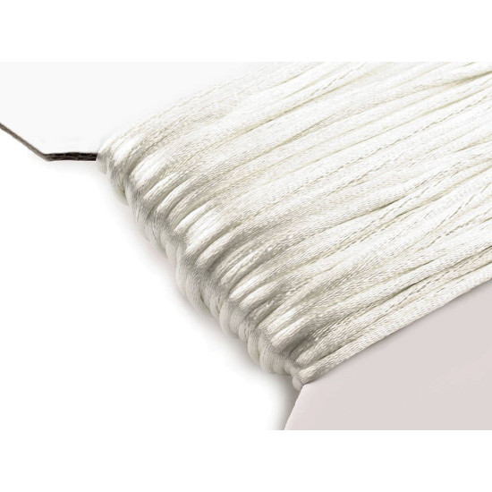 100% polyester rattail satin cord ø2mm - Creamy light (200 Meters) 100% polyester rattail satin cord ø2mm - Creamy light (200 Meters)