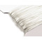 Cordoncino coda di topo, 100% raso di poliestere, ø 2 mm - Bianco (200 Metri)