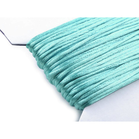100% polyester rattail satin cord ø2mm - Creamy light (200 Meters) 100% polyester rattail satin cord ø2mm - Creamy light (200 Meters)