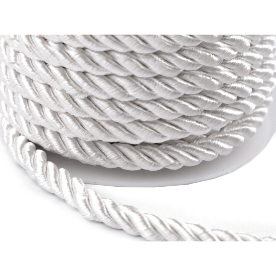 Twisted cord  ø7 mm - Black (20 Meters)
