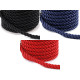 Twisted cord  ø7 mm - Black (20 Meters)