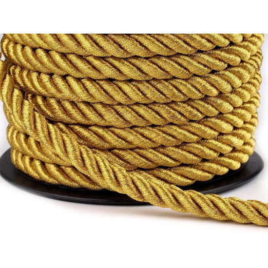 Twisted cord  ø7 mm - Black (20 Meters)