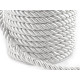 Twisted cord  ø7 mm - Black (20 Meters)