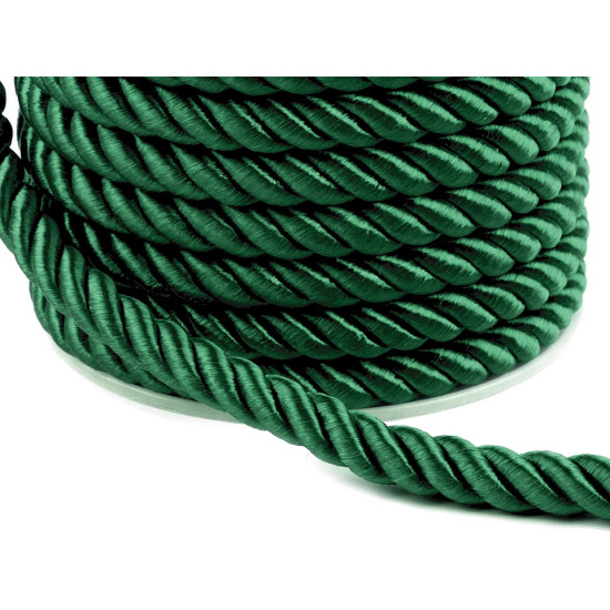 Twisted cord  ø7 mm - Black (20 Meters)