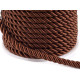 Twisted cord  ø7 mm - Black (20 Meters)